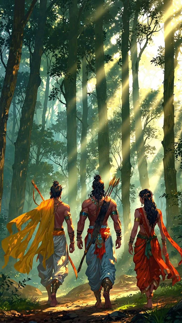 Rama's exile in the forest